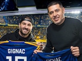 André-Pierre Gignac estuvo en La Bombonera.