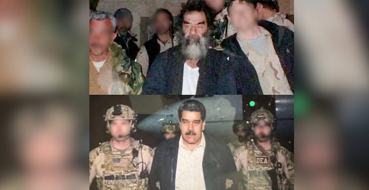 Nicolás Maduro y Saddam Hussein