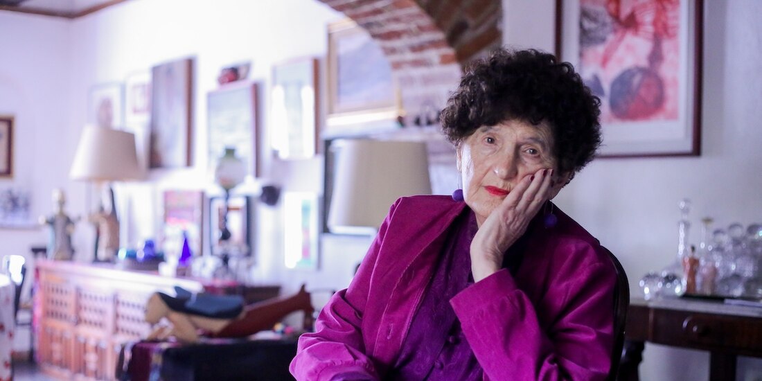 Margo Glantz, en su casa, el pasado mes de agosto del 2022.