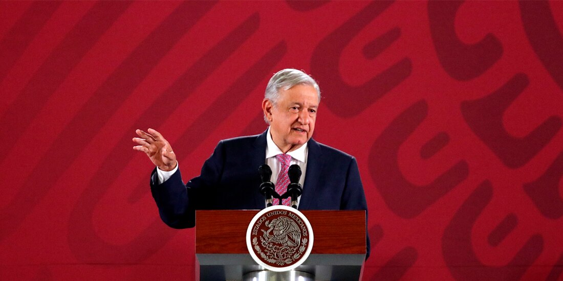 AMLO, Presidente de México, encabeza este lunes 14 de junio, desde Palacio Nacional, la mañanera.