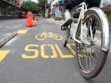 Ciclovía emergente de avenida Insurgentes.