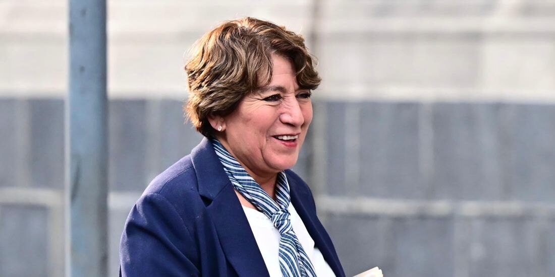 Claudia Sheinbaum y Delfina Gómez revisan avances del Tren México–Querétaro.