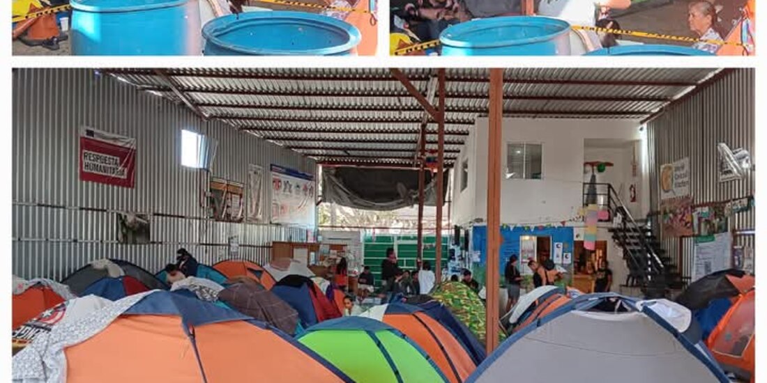Instalaciones del Albergue Juventud 2000, en Tijuana, en octubre del 2024.