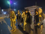 Los combatientes talibanes toman el control del palacio presidencial afgano después de que el presidente afgano Ashraf Ghani huyera del país, en Kabul, Afganistán, el domingo 15 de agosto de 2021 (AP Photo / Zabi Karimi).