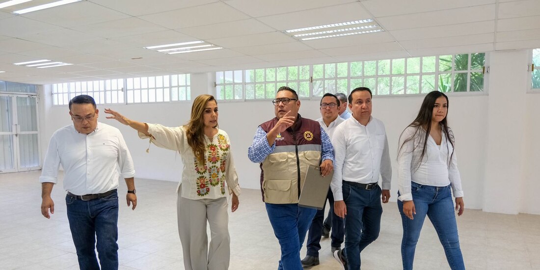 Mara Lezama supervisa refugios temporales para tenerlos listos antes del 1 de junio próximo.
