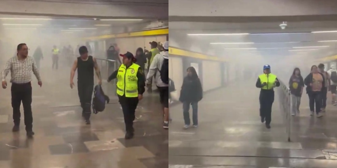 Explotan petardos en La Raza del Metro de CDMX durante riña de porros.