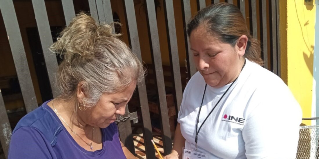 Supervisores del INE en Baja California Sur, en imagen de archivo.