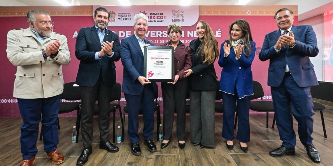 Edomex anuncia inversión de 455 millones de dólares por parte de Nestlé.