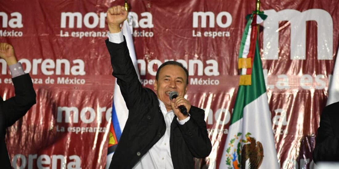 Alfonso Durazo, candidato a gobernador de Sonora por la coalición "Juntos Haremos Historia"