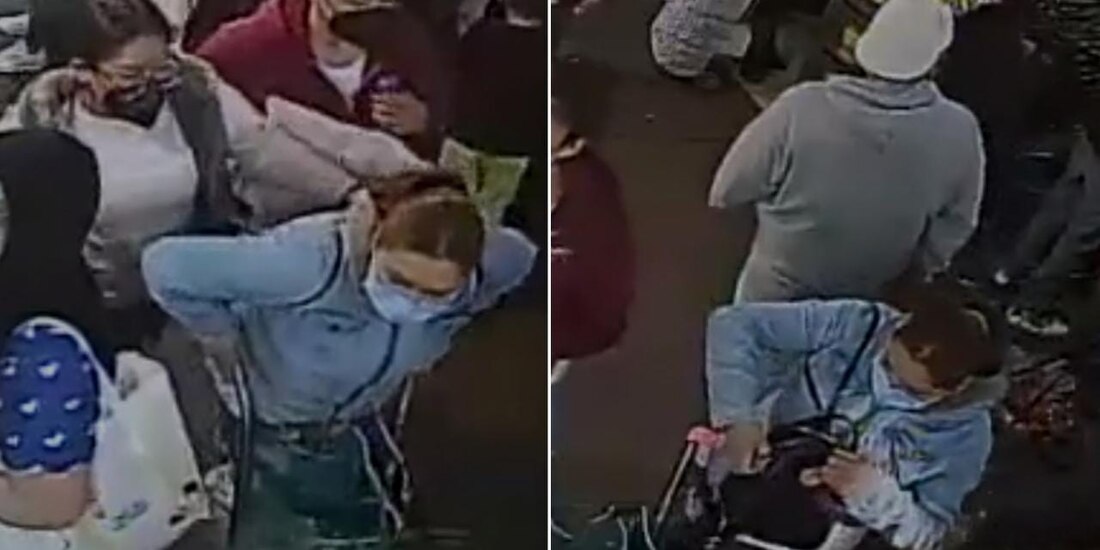 Así operan carteristas en la Central de Abastos de Ecatepec; difunden en redes sociales video de robo a una mujer.