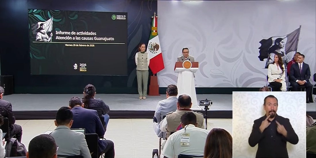 Este viernes la Secretaria de Gobernación participó en la conferencia presidencial, realizada desde Guanajuato.