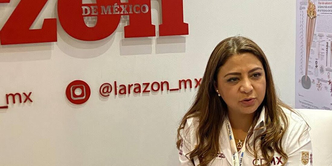 Rebeca Sánchez, secretaria de Turismo de la CDMX, en entrevista con La Razón, ayer.