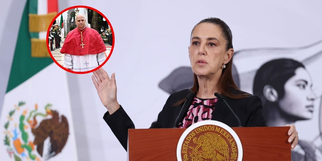 Claudia Sheinbaum respalda llamado a la paz del Papa León XIV.