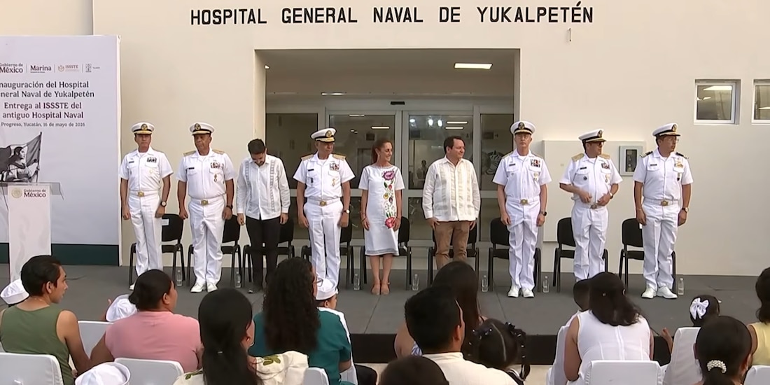 Presidenta Inaugura Hospital General Naval de Yukalpetén.