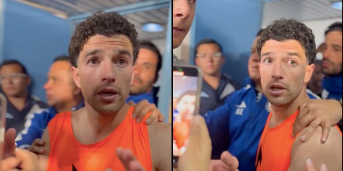 Ignacio Rivero habla con elementos de la prensa.