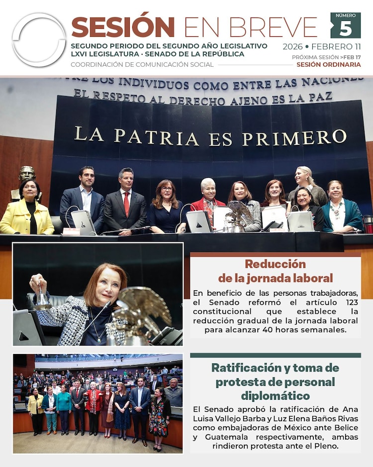 Senado aprueba la reducción de la jornada laboral