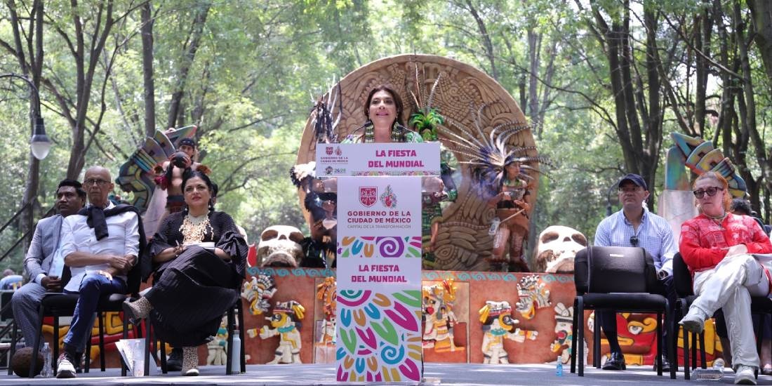 Clara Brugada presenta la Fiesta del Mundial con más de mil actividades culturales y deportivas en CDMX.