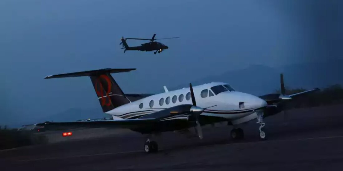 La avioneta en la que llegaron los capos a Texas fue asegurada.