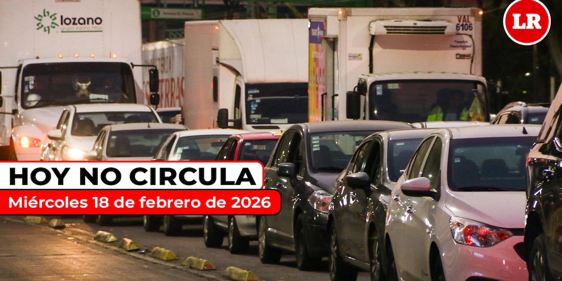 Revisa cómo aplica el Hoy No Circula este miércoles 18 de febrero de 2026 en la ZMVM.