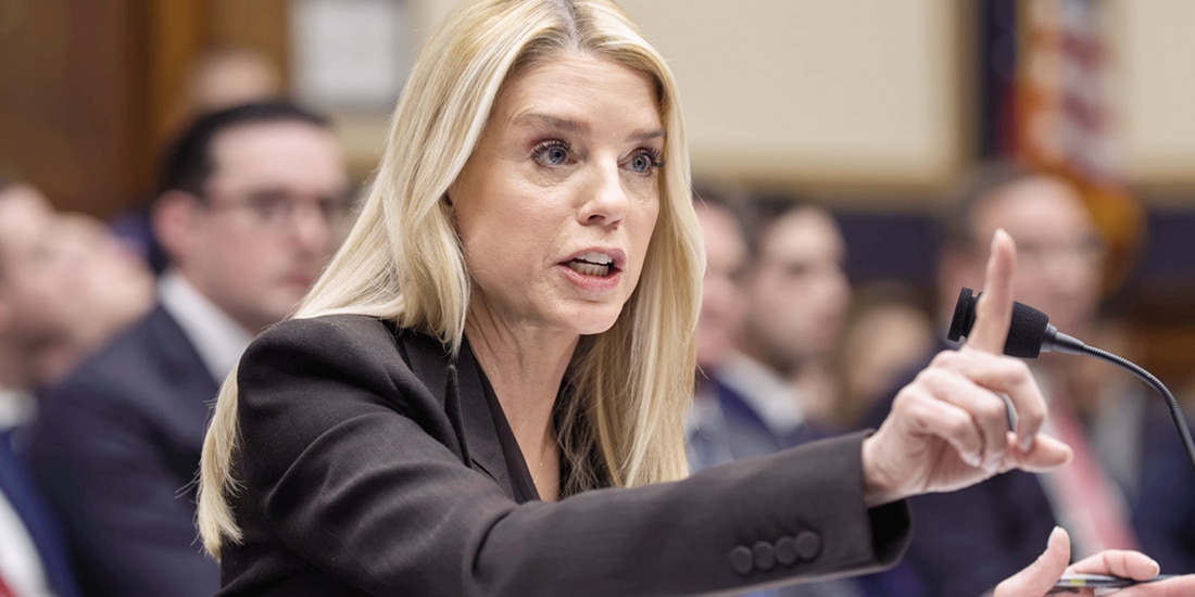 La fiscal general Pam Bondi, el 11 de febrero pasado.