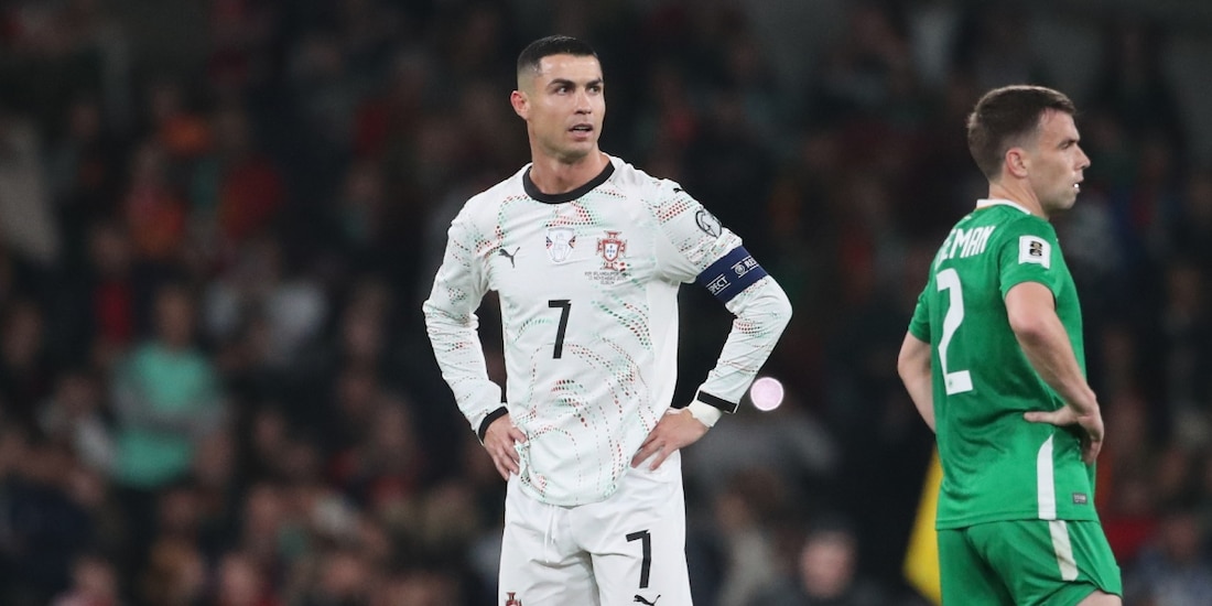 Cristiano Ronaldo en un partido con Portugal