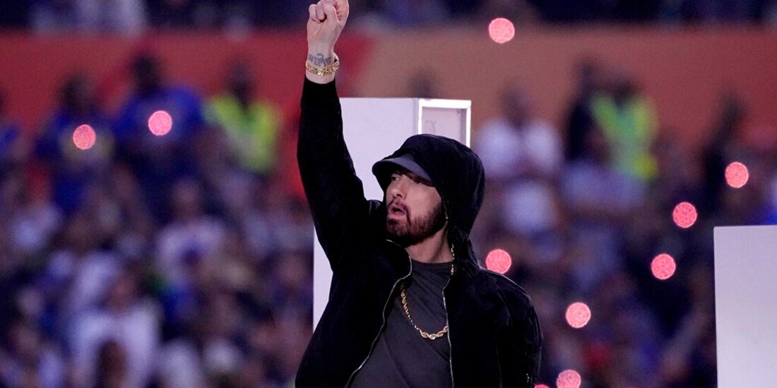 Así fue el show de Eminem en el medio tiempo del Super Bowl