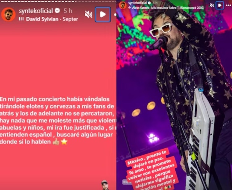 Aleks Syntek revela que se irá de México