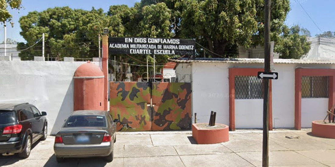 Academia Militarizada de Marina Doenitz, ubicada en Ciudad Madero, Tamaulipas, en una fotografía de abril de 2025.
