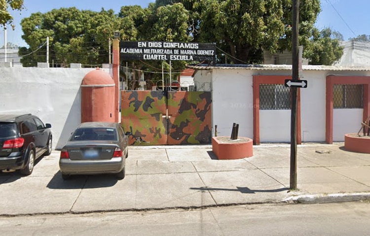 Academia Militarizada de Marina Doenitz, ubicada en Ciudad Madero, Tamaulipas, en una fotografía de abril de 2025.