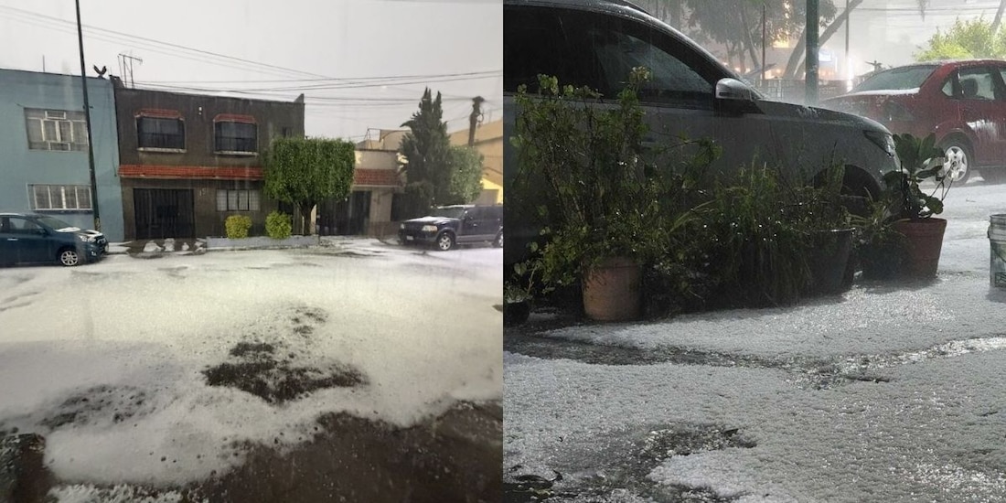 CDMX se cubre de graniz