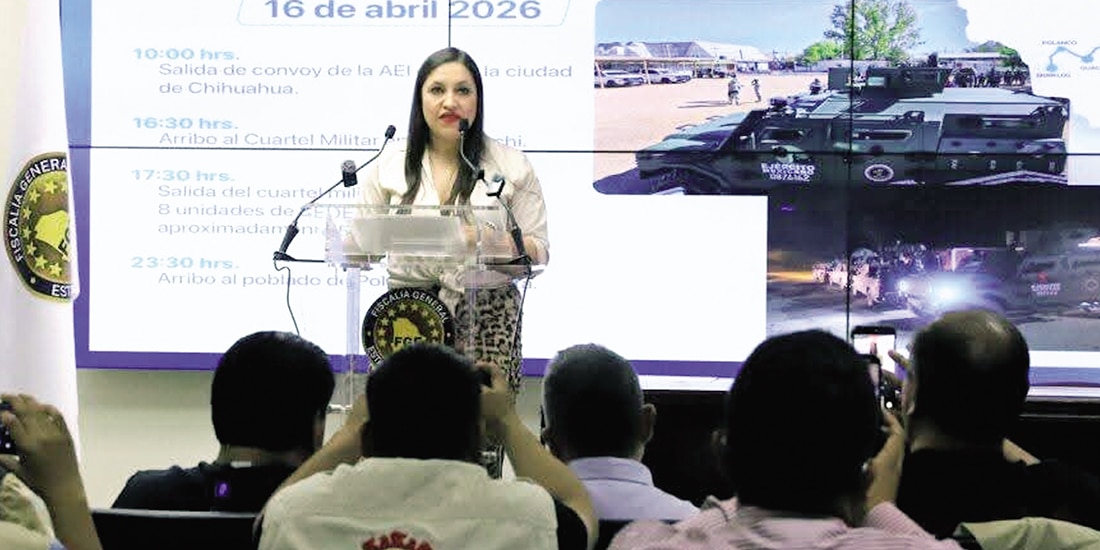 La fiscal Wendy Chávez, ayer, en su informe sobre los avances de la investigación.