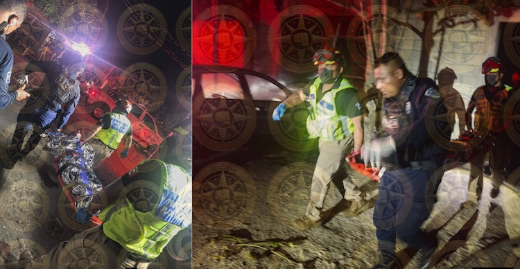 Autoridades en el lugar de los hechos