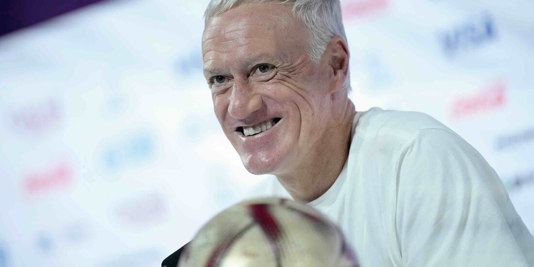 El DT galo en la conferencia de prensa, ayer, previo al juego.