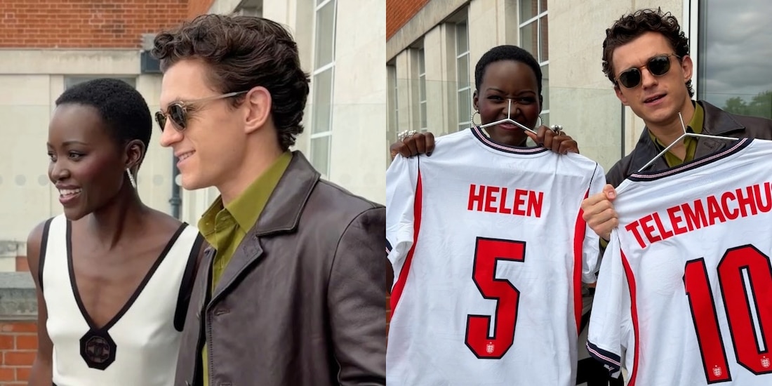 Tom Holland y Lupita Nyong’o ‘se enfrentan’ por el México-Inglaterra