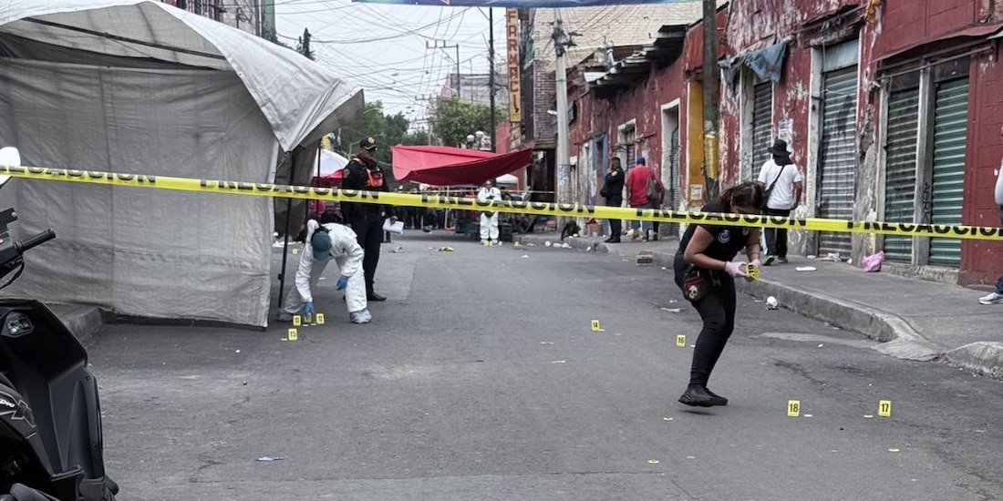 Balacera en calles de Tepito