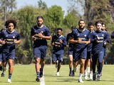 Jugadores de Pumas en un entrenamiento