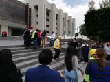 Personal de protección civil de la Cámara de Diputados atiende a 11 trabajadores por crisis nerviosas tras sismo de 7.4 grados Ritcher