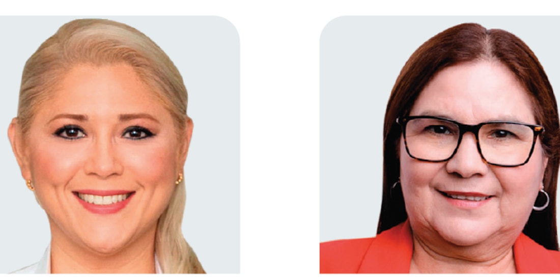 Verónica Camino Farjat e Imelda Castro Castro, senadoras