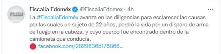 Octavio Ocaña, Benito de Vecinos, murió por disparo en la cabeza, revela Fiscalía del Edomex