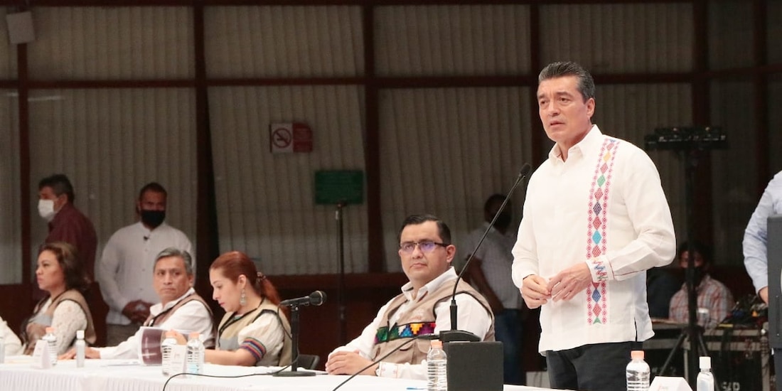 El gobernador de Chiapas, Rutilio Escandón Cadenas.