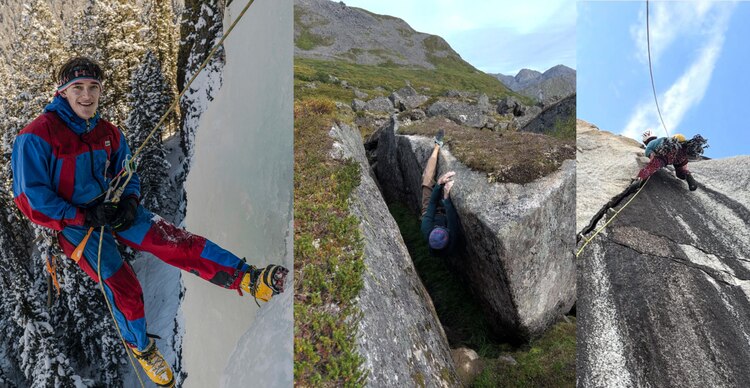 Balin Miller escalando