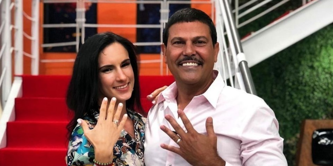 Francisco Gattorno y su novia Adamarys