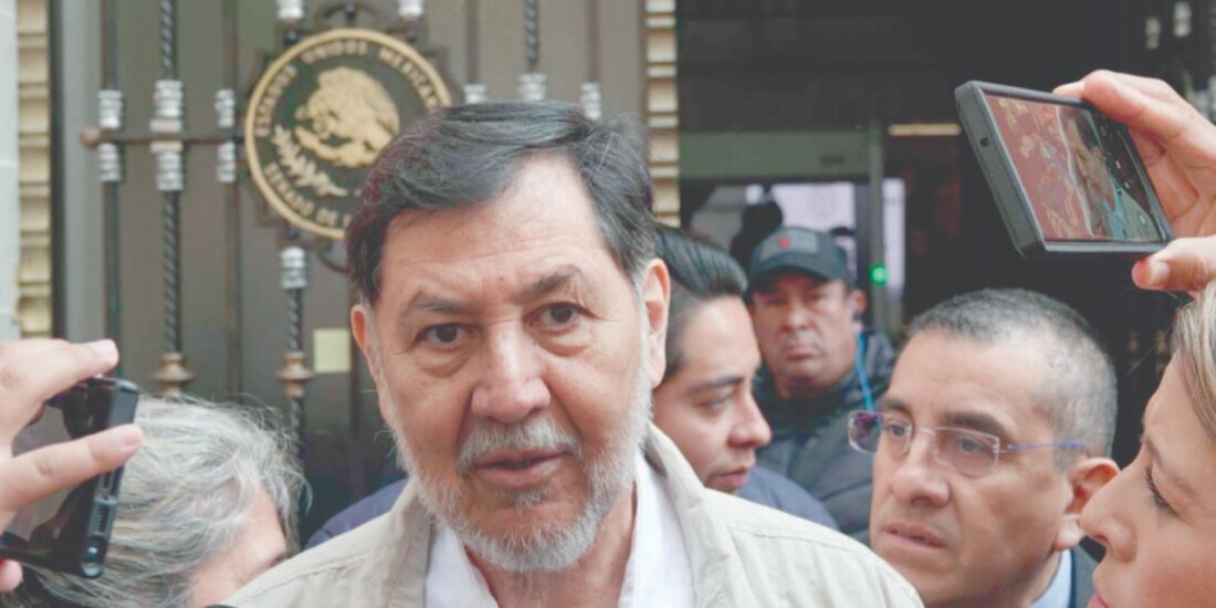 El presidente del Senado, Gerardo Fernández Noroña, ayer