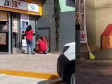 Empleados del Oxxo adornaron la casita de Migajón