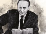 Ilustración de Paul Celan, basada en una foto de archivo.