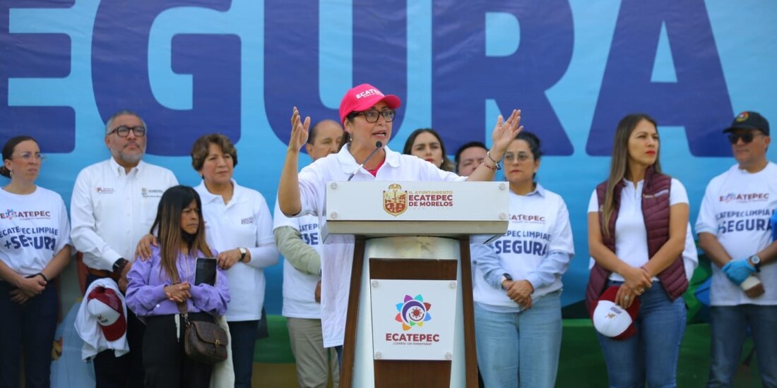 Convocados por la alcaldesa Azucena Cisneros, miles de personas se unieron para hacer historia y limpiar Ecatepec.