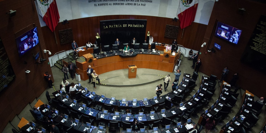 Sesión ordinaria en la Cámara de Senadores.