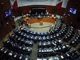 Sesión ordinaria en la Cámara de Senadores.