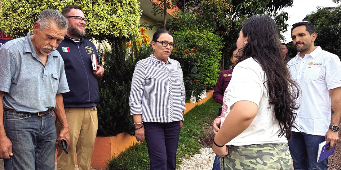 ROSA ICELA, ayer, en Los Reyes, Michoacán