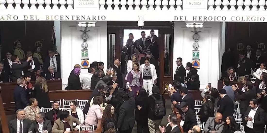 Clara Brugada en el Congreso de CDMX.
